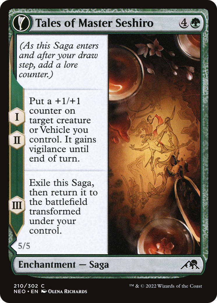 Tales of Master Seshiro // Seshiro's Living Legacy [Kamigawa: Neon Dynasty] Foil