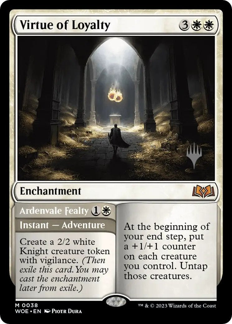 Virtue of Loyalty // Ardenvale Fealty (PPWOE-038) - Wilds of Eldraine Promos Foil
