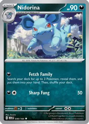 Nidorina 030/165 - SV Scarlet & Violet 151 Reverse Holofoil