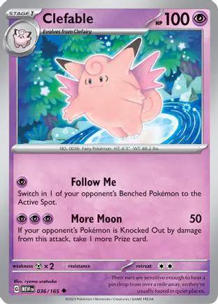 Clefable 036/165 - SV Scarlet & Violet 151 Reverse Holofoil