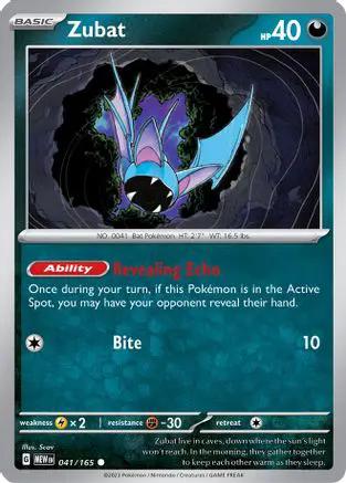 Zubat 041/165 - SV Scarlet & Violet 151 Reverse Holofoil