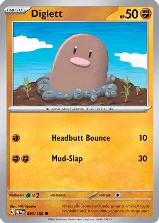 Diglett 050/165 - SV Scarlet & Violet 151 Reverse Holofoil