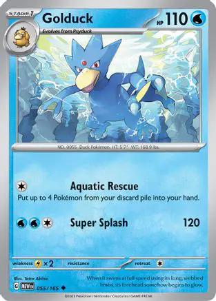 Golduck 055/165 - SV Scarlet & Violet 151 Reverse Holofoil