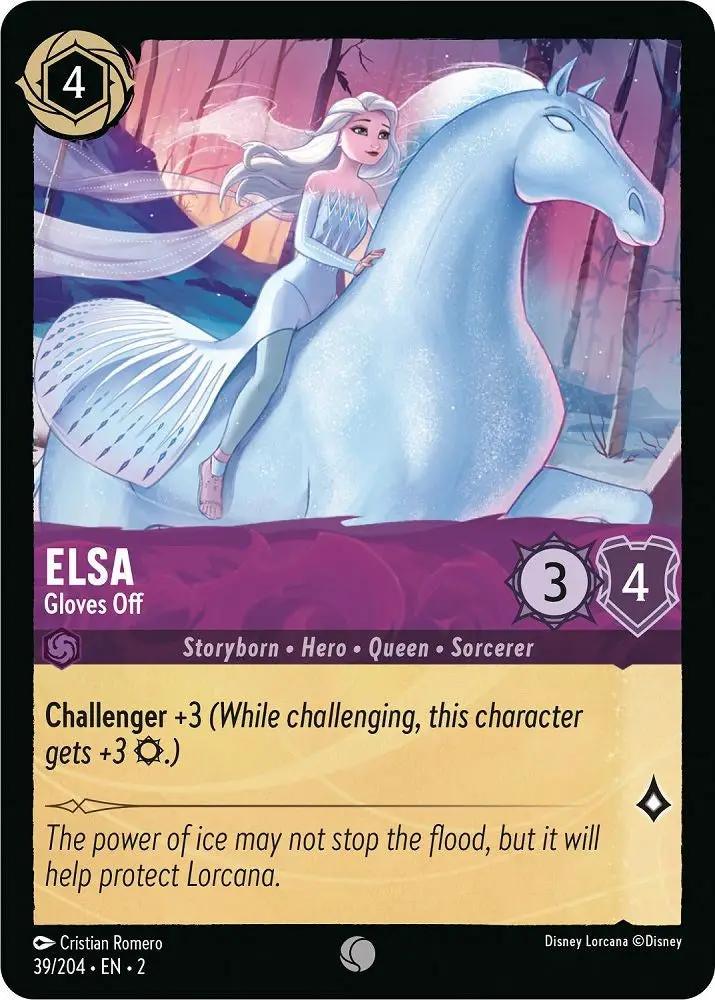Elsa - Gloves Off (39/204) - Rise of the Floodborn Cold Foil