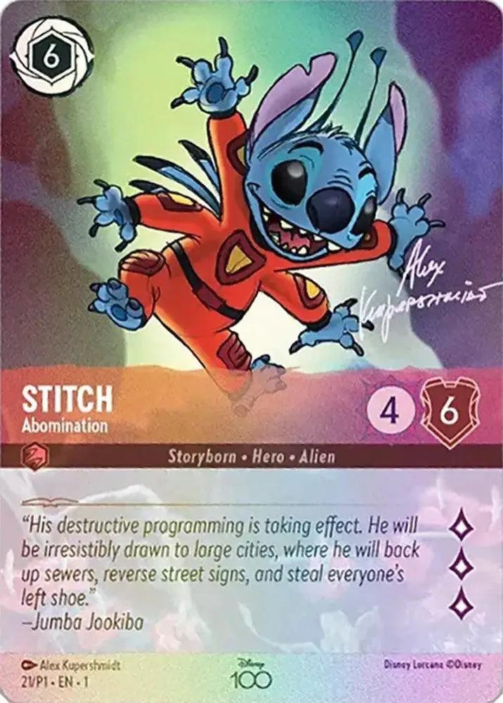 Stitch - Abomination (Alternate Art) (21) - Disney100 Promos Holofoil