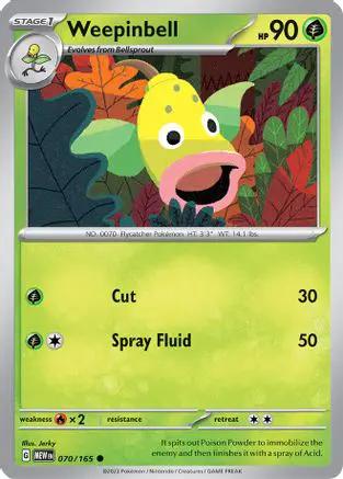Weepinbell 070/165 - SV Scarlet & Violet 151 Reverse Holofoil