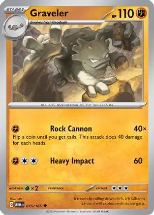 Graveler 075/165 - SV Scarlet & Violet 151 Reverse Holofoil