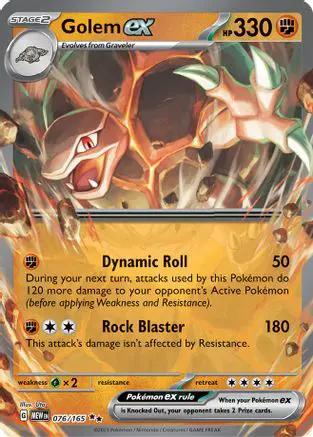 Golem ex 076/165 - SV Scarlet & Violet 151 Holofoil