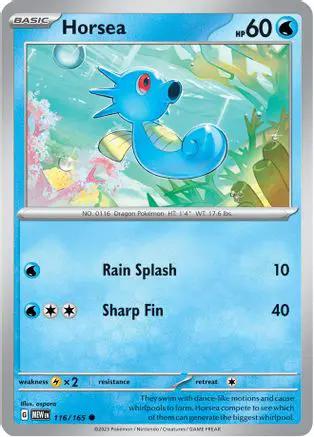 Horsea 116/165 - SV Scarlet & Violet 151 Reverse Holofoil