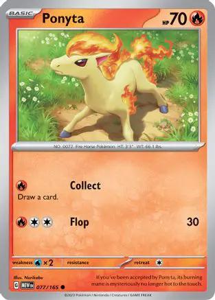 Ponyta 077/165 - SV Scarlet & Violet 151 Reverse Holofoil