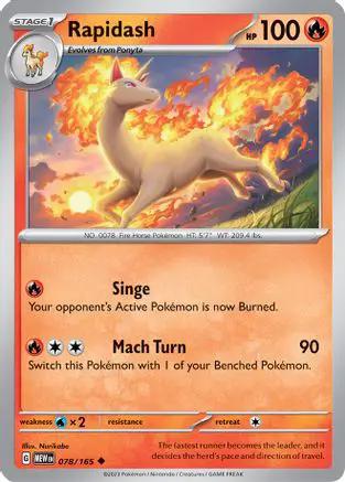 Rapidash 078/165 - SV Scarlet & Violet 151