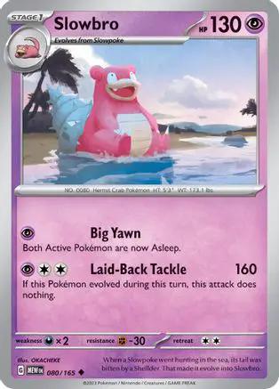 Slowbro 080/165 - SV Scarlet & Violet 151 Reverse Holofoil