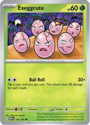 Exeggcute 102/165 - SV Scarlet & Violet 151 Reverse Holofoil