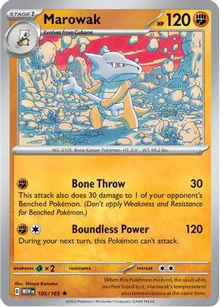 Marowak 105/165 - SV Scarlet & Violet 151 Holofoil