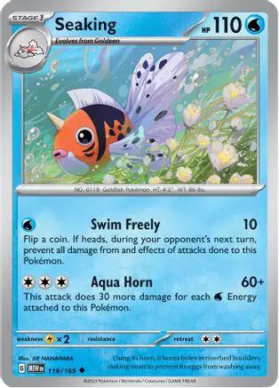 Seaking 119/165 - SV Scarlet & Violet 151 Reverse Holofoil