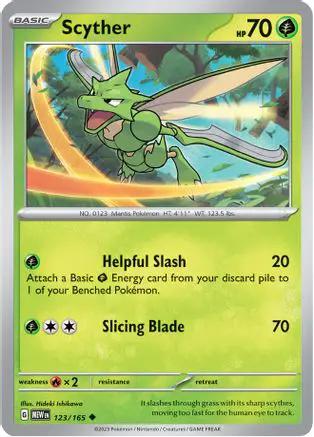 Scyther 123/165 - SV Scarlet & Violet 151 Reverse Holofoil
