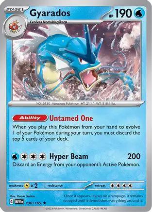 Gyarados 130/165 - SV Scarlet & Violet 151 Reverse Holofoil