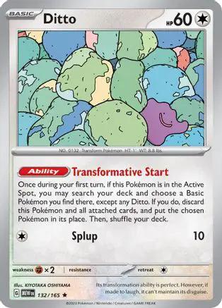 Ditto 132/165 - SV Scarlet & Violet 151 Reverse Holofoil