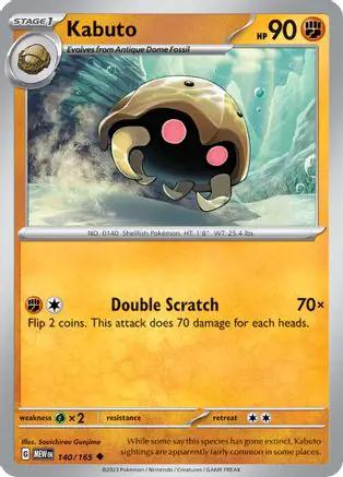 Kabuto 140/165 - SV Scarlet & Violet 151 Reverse Holofoil