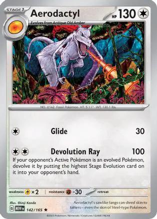 Aerodactyl 142/165 - SV Scarlet & Violet 151 Reverse Holofoil