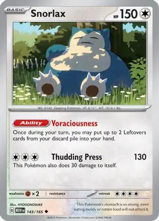Snorlax 143/165 - SV Scarlet & Violet 151