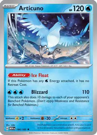 Articuno 144/165 - SV Scarlet & Violet 151 Reverse Holofoil
