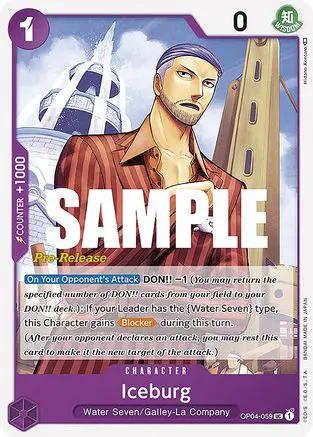Iceburg (OP04-059) - Kingdoms of Intrigue Pre-Release Cards