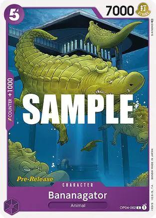 Bananagator (OP04-062) - Kingdoms of Intrigue Pre-Release Cards