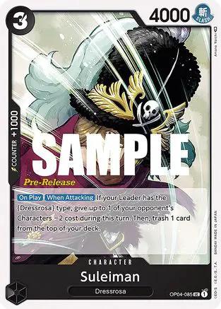 Suleiman (OP04-085) - Kingdoms of Intrigue Pre-Release Cards