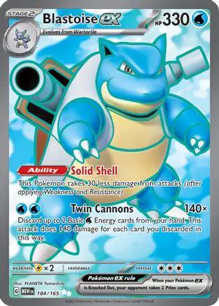 Blastoise ex 184/165 - SV Scarlet & Violet 151 Holofoil
