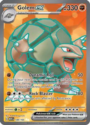 Golem ex 189/165 - SV Scarlet & Violet 151 Holofoil
