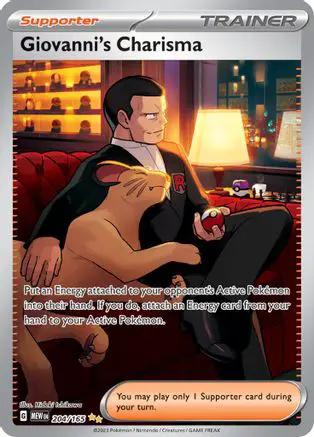Giovanni's Charisma 204/165 - SV Scarlet & Violet 151 Holofoil