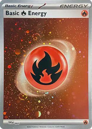 Basic Fire Energy (Cosmos Holo) 002 - SV01 Scarlet & Violet Base Set Holofoil