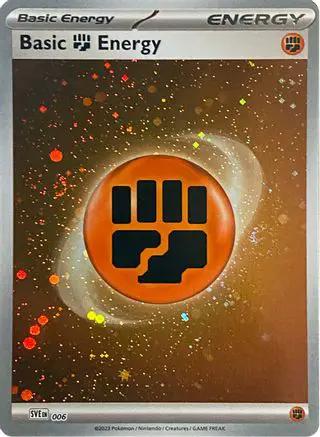 Basic Fighting Energy (Cosmos Holo) 006 - SV01 Scarlet & Violet Base Set Holofoil