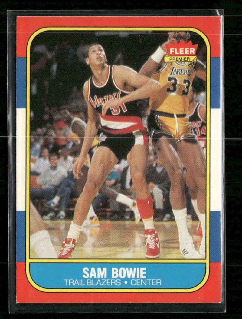 1986-87 Fleer Sam Bowie Rookie #13