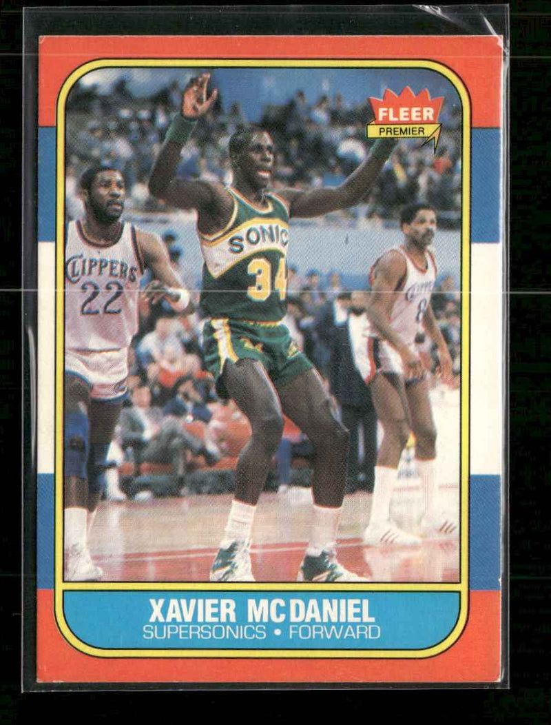 1986-87 Fleer Xavier McDaniel Rookie #72
