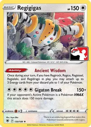 Regigigas 130/189 - Prize Pack Series Cards Holofoil
