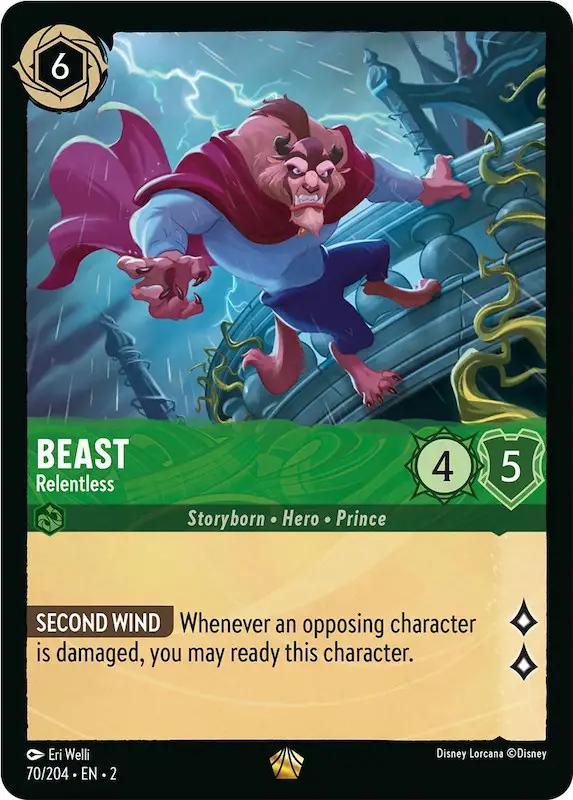 Beast - Relentless (70/204) - Rise of the Floodborn Cold Foil