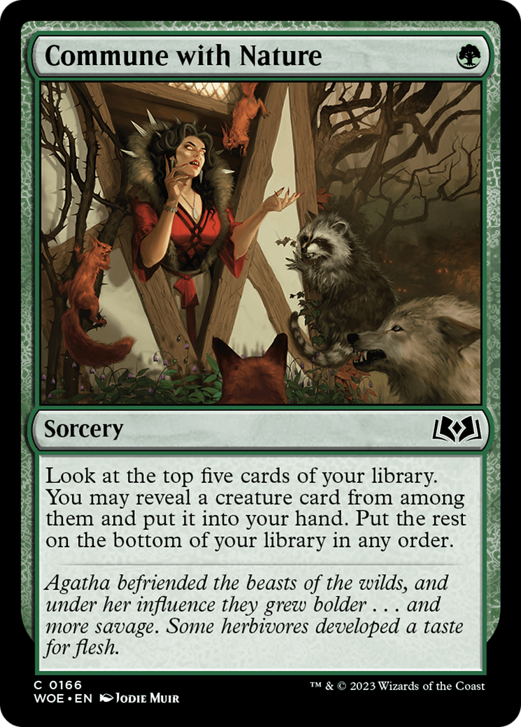 Commune with Nature (WOE-166) - Wilds of Eldraine Foil