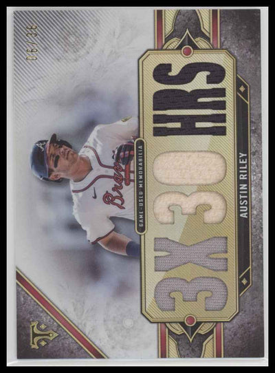 2022 Topps Triple Threads Triple Threads Relics Austin Riley #/36 #TTR-ARI2