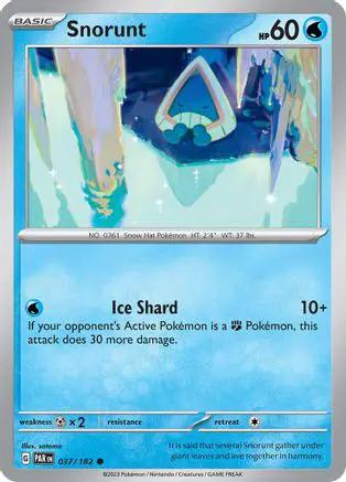 Snorunt 037/182 - SV04 Paradox Rift Reverse Holofoil