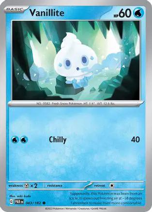 Vanillite 043/182 - SV04 Paradox Rift Reverse Holofoil