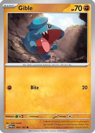 Gible 094/182 - SV04 Paradox Rift Reverse Holofoil