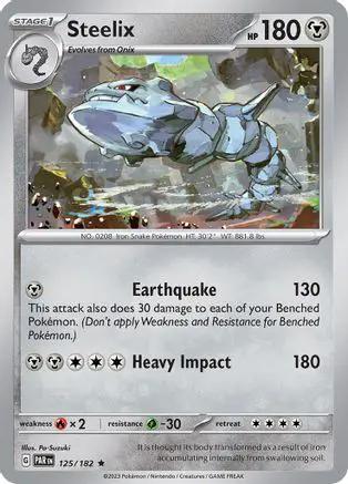 Steelix 125/182 - SV04 Paradox Rift Reverse Holofoil