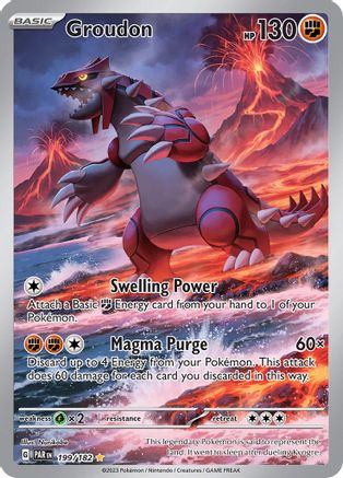 Groudon 199/182 - SV04 Paradox Rift Holofoil