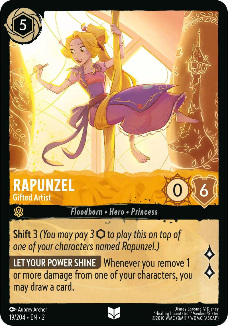 Rapunzel - Gifted Artist (19/204) - Rise of the Floodborn Cold Foil