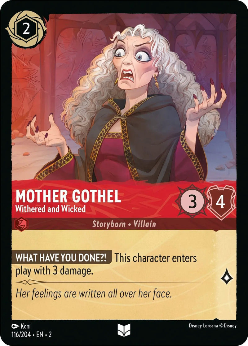 Mother Gothel - Withered and Wicked (116/204) - Rise of the Floodborn Cold Foil