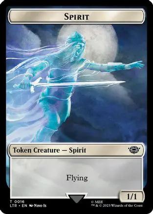 Spirit // Food (0022) Double-Sided Token (Surge Foil) (LTR-16 // 22) - The Lord of the Rings: Tales of Middle-earth Foil