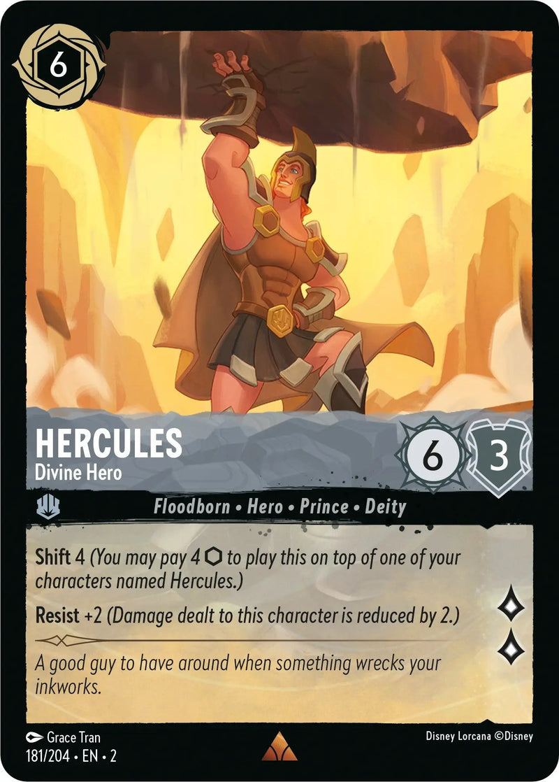Hercules - Divine Hero (181/204) - Rise of the Floodborn Cold Foil