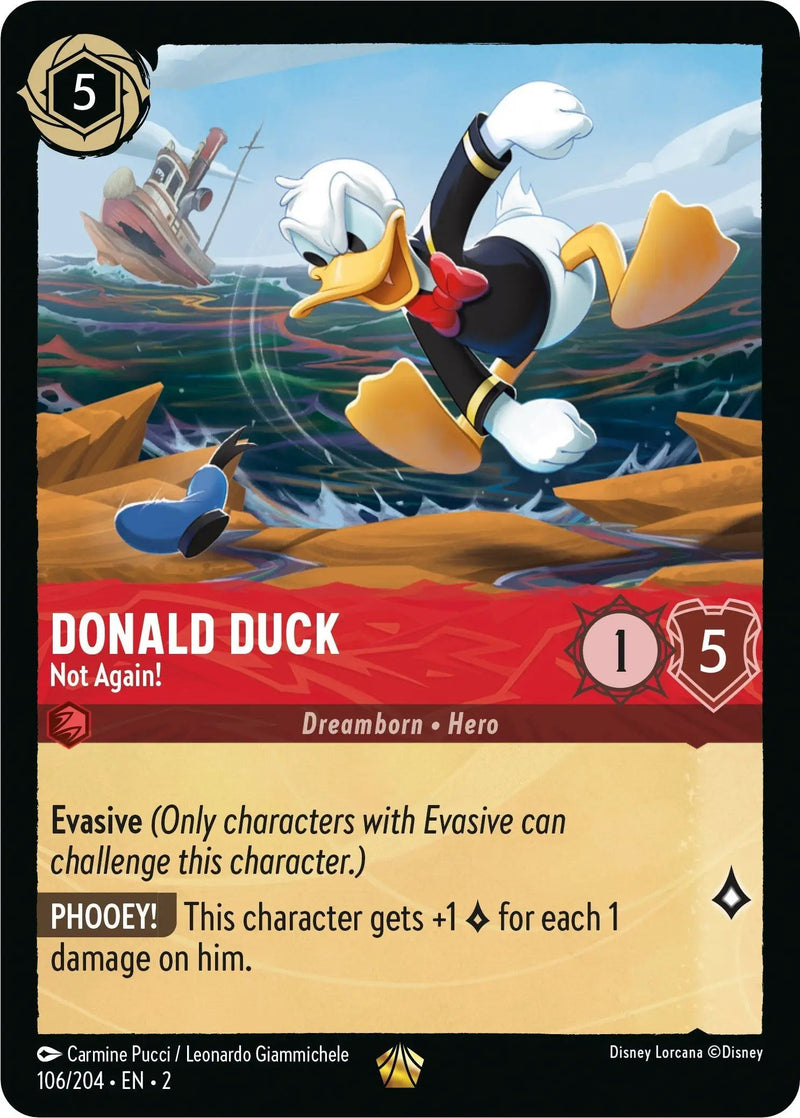 Donald Duck - Not Again! (106/204) - Rise of the Floodborn Cold Foil